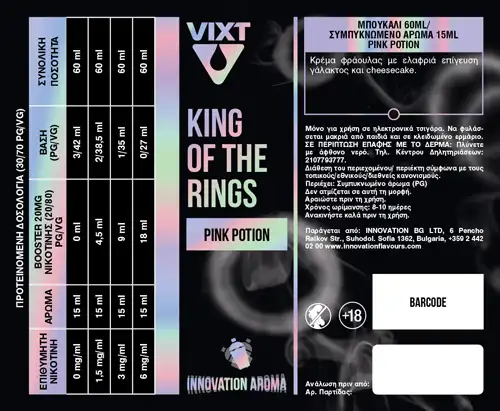 Innovation King Of The Rings 15ml/60ml Flavorshots
